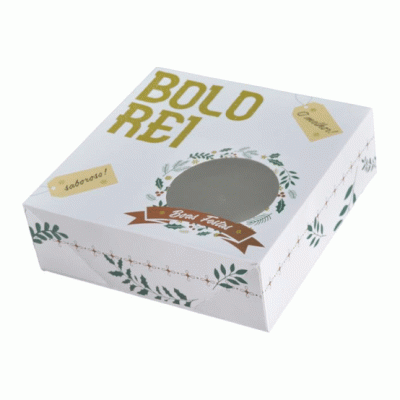 Caixa Bolo Rei 24x24x7,5cm 100un