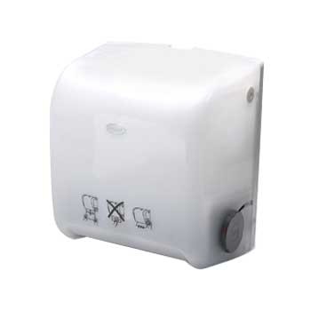 Dispensador Toalhas Rolo c/ Auto Corte Mao BulkySoft Branco