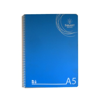 Caderno Espiral A5 Smart Office Capa Polipropileno, Quadriculado 70gr, 100 Folhas