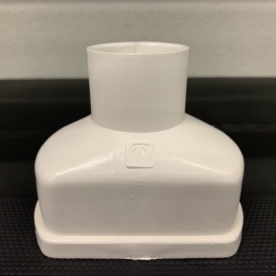 Topo com Descarga para Perfil Produção (80mm)