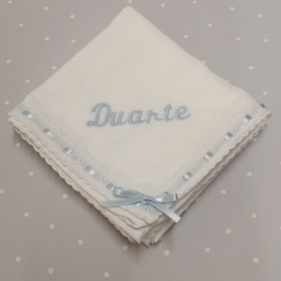 FRALDA BORDADO INGLÊS NOME