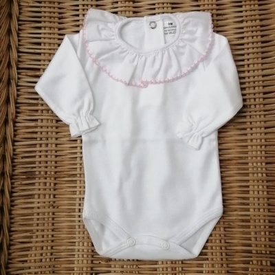 BODY GOLA FOLHO ROSA