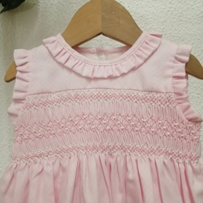 VESTIDO FUSTÃO ROSA SMOCKS