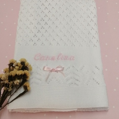 MANTA ALGODÃO COM NOME