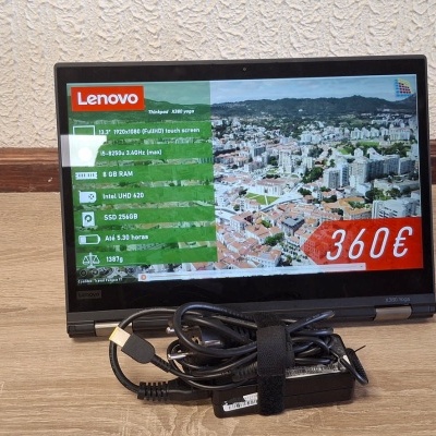 Computador portátil LENOVO Thinkpad X380 Yoga Touch-Screen IPS Full HD Intel Core i5 SSD 256GB Windows 11 PRO