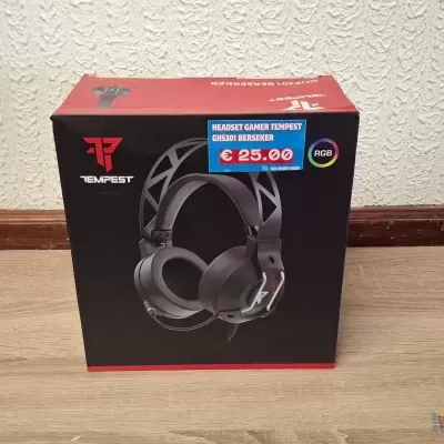 Headset Gaming RGB 7.1 Tempest GHS301 Berserker USB Preto