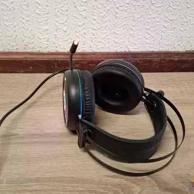 Headset Gaming RGB 7.1 Gamemax Pro Gaming HG3600 USB Preto