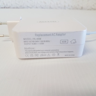 Carregador Accetel PCA-120 45W Compatível com MacBook