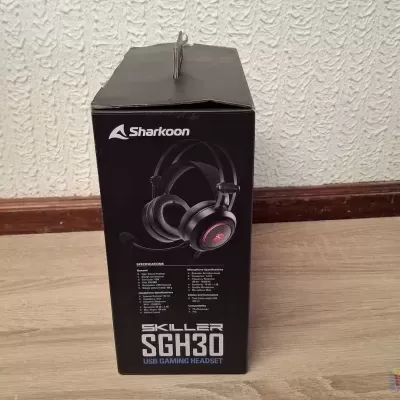 Headset Gaming RGB 7.1 Sharkoon Skiller SGH30 USB Preto
