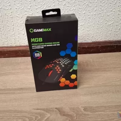 Rato Gaming RGB Gamemax MG8 7200DPI 6 Botões Preto