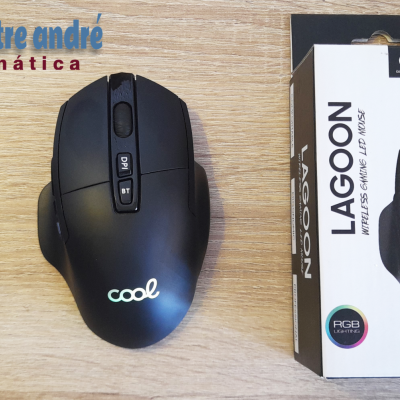 Rato sem fio + Bluetooth 2 em 1 (recarregável) Gaming Led RGB COOL Lagoon
