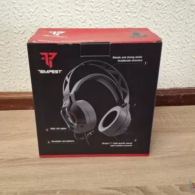 Headset Gaming RGB 7.1 Tempest GHS301 Berserker USB Preto