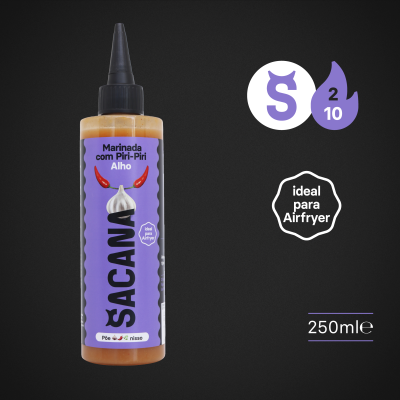 MARINADA SACANA COM PIRI-PIRI E ALHO 250ml