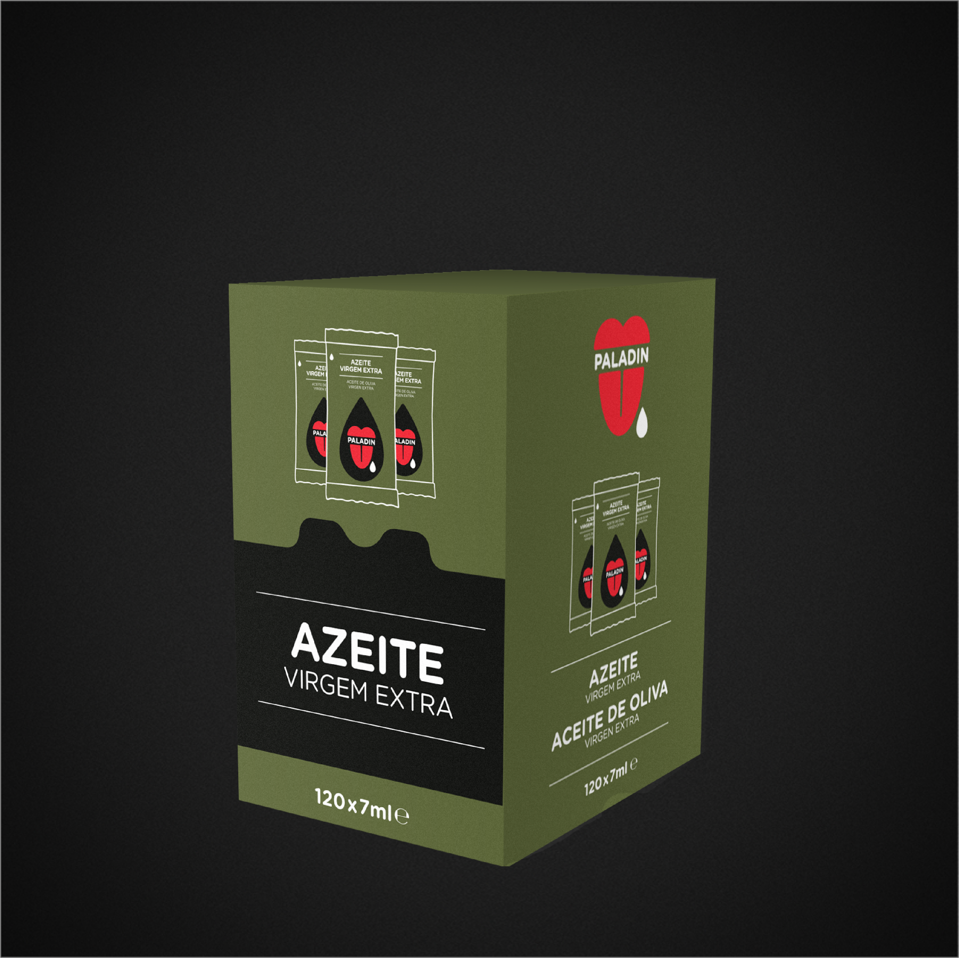 AZEITE EM SAQUETAS 120x7ml AZEITE EM SAQUETAS 120x7ml