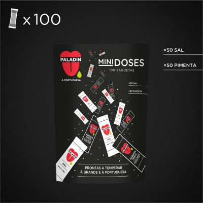 PACK 100 SAQUETAS DE SAL & PIMENTA