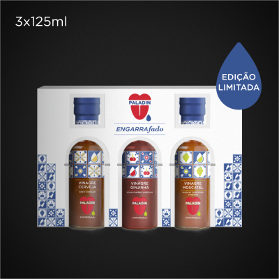 ENGARRAFADO | PACK DE 3 VINAGRES [Cerveja, Ginjinha e Moscatel]