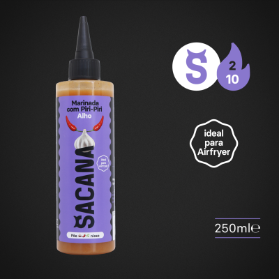 MARINADA SACANA COM PIRI-PIRI E ALHO 250ml