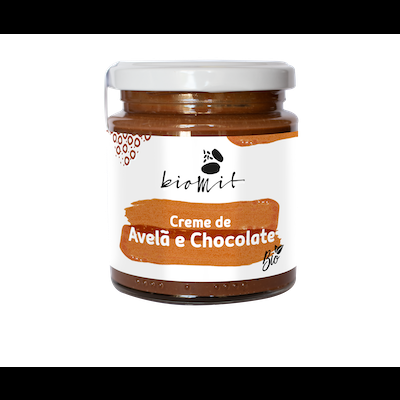 CREME DE AVELÃ E CHOCOLATE BIOMIT 230g