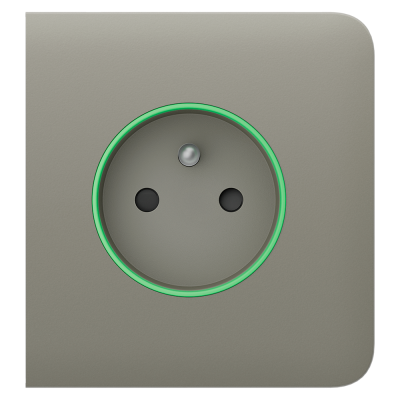 Ajax Tampa frontal para ficha inteligente tipo E Possui um botão tátil não painel frontal para controlo manual-Ajax AJ-SIDECOVER-SMART-E-OLI