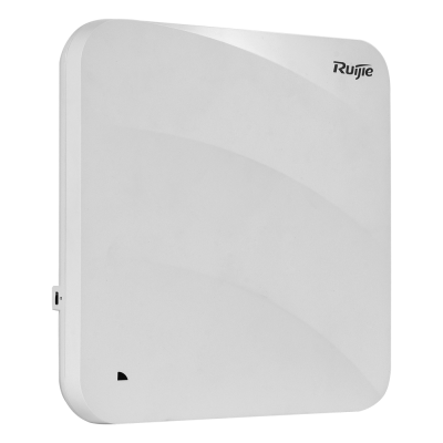 equipamento electrónico branco quadrado com marca Ruijie