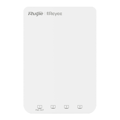 Reyee Ponto de Acesso Wifi AC 802.11ac Dual Band 2,4 e 5 GHz Compatível com 802.11 b/g/n/ac Wave1/Wave2 , permite conexões de até 1267 Mbps-Ruijie RG-RAP1200(P)-RG-RAP1200(P)