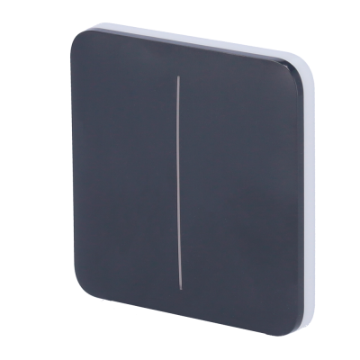 Painel para interruptor compatível com AJ-LightCore 2G - grafite-Ajax AJ-SOLOBUTTON-2G-GRA