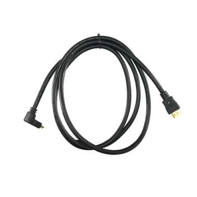 Cabo HDMI conector tipo A macho, 1.8m, preto, conector cotovelo 90º-lojaCCTV HDMI1L-2-lojaCCTV HDMI1L-2