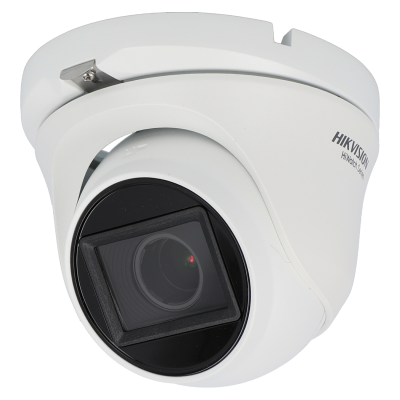 Câmara com fios (Coaxial) Turret Branca 5mpx 3.6mm 60m Microfone - Hikvision HWT-T350-Z
