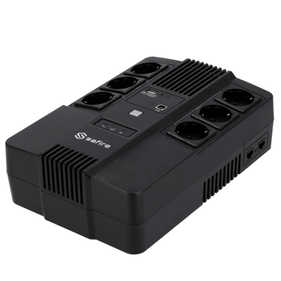 UPS Interactiva lojaCCTV 600VA/360W 6xSchuko