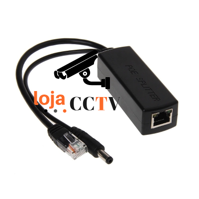 Power Over Ethernet (PoE) Splitter - RJ45 + 12 VDC-lojaCCTV LC-POE-SPLITTER-12V-lojaCCTV LC-POE-SPLITTER-12V