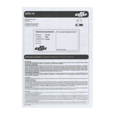 Cofre 2U com Fechadura Eletrónica lojaCCTV VR-120E