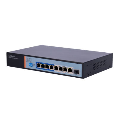 Switch Hi-PoE 8 portas PoE + 1 Uplink SFP 10G Velocidad de portas Multi-Gigabit 2,5/1Gbps-SW98HIPOE-2AZXF-150