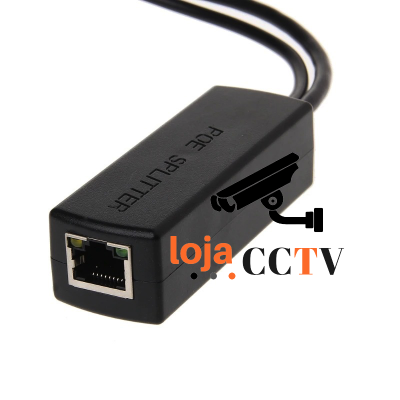 Power Over Ethernet (PoE) Splitter - RJ45 + 12 VDC-lojaCCTV LC-POE-SPLITTER-12V-lojaCCTV LC-POE-SPLITTER-12V