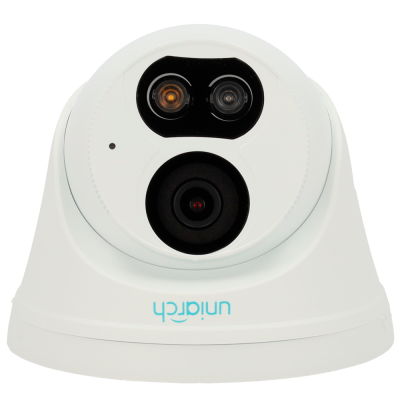 Câmara Turret IP Uniview IPC?T213?APF28W 3MP Dual?Light com Microfone e Proteção IP67