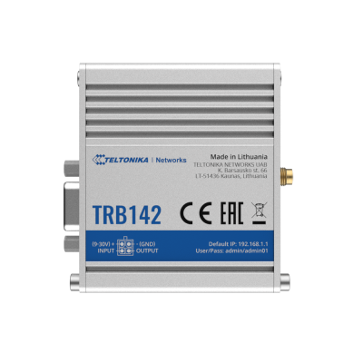 Teltonika Gateway 4G Industrial 4G Cat 1 / 3G / 2G Porta RS232-TK-TRB142