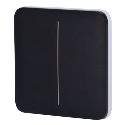 Painel para interruptor compatível com AJ-LightCore 2G - preto-Ajax AJ-SOLOBUTTON-2G-B
