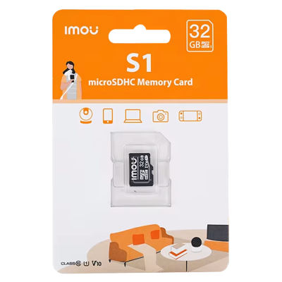 Cartão MicroSD Imou ST2‑32‑S1 IMOU 32 GB Classe 10/U3/V30 — Compacto e Fiável