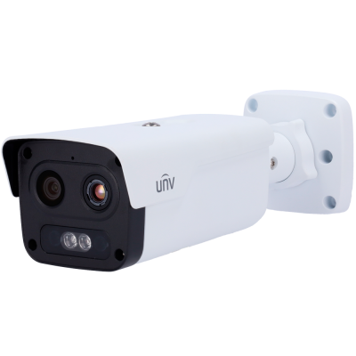 Câmara Térmica Uniview Bi-espectro 4MP + Térmica 7mm Deteção Fogo