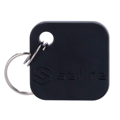 Llavero TAG de proximidad ID por radiofrecuencia MF pasivo | Côr negro-Safire SF-TAG-MF-BK