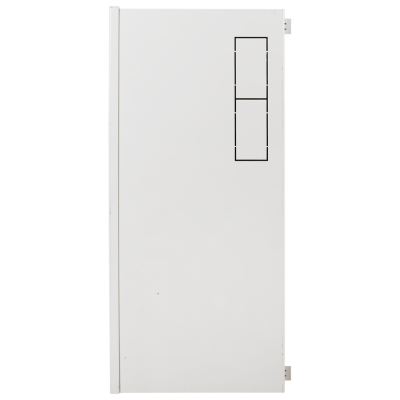 Interruptor elétrico branco com duas áreas para botões