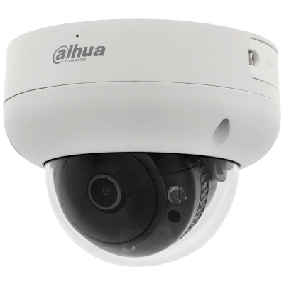 Câmara com fios (PoE) Mini-Dome Branca 4mpx 2.1mm 15m Microfone IP67 IK10 - Dahua IPC-HDBW3441R-AS-P