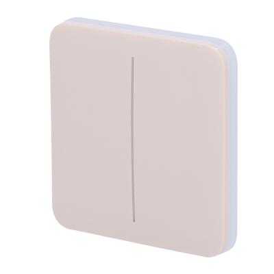 Painel para interruptor compatível com AJ-LightCore 2G - marfim-Ajax AJ-SOLOBUTTON-2G-IVO