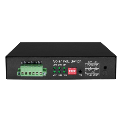 Switch PoE 6 portas (5 portas + 1 SFP)-lojaCCTV SW0605HIPOE-GF-DC-65