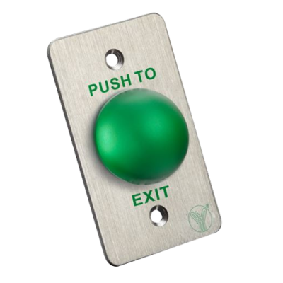 Botão de liberação de porta Semiesfera Dupla função: NO/NC Empotrado-PBK-818A