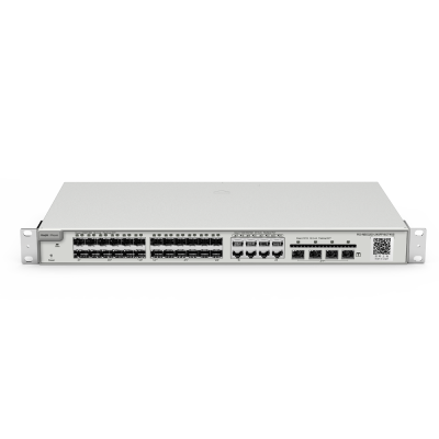 Reyee Switch Cloud Gerenciável L2 24 portas SFP + 8 Combo RJ45/SFP + 4 SFP+ (24 + 8) 10/100/1000 Mbps + 4 SFP+ 10 Gbps-Ruijie RG-NBS3200-24SFP/8GT4XS