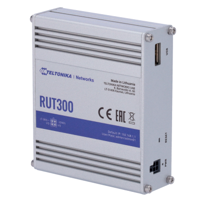 Teltonika Roteador Industrial, 5 portas-Teltonika TK-RUT300