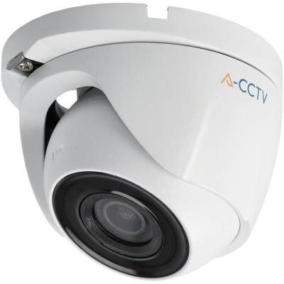 Câmara com fios (Coaxial) Dome Branca 2mpx 2.8mm 20m  - A-CCTV A-4N1-T20F