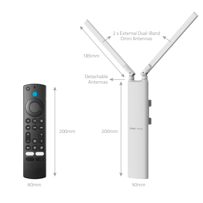 Reyee AP Wi-Fi Omni-direccional 5 Adequado para utilização no exterior IP65 Design compacto-Ruijie RG-RAP52-OD