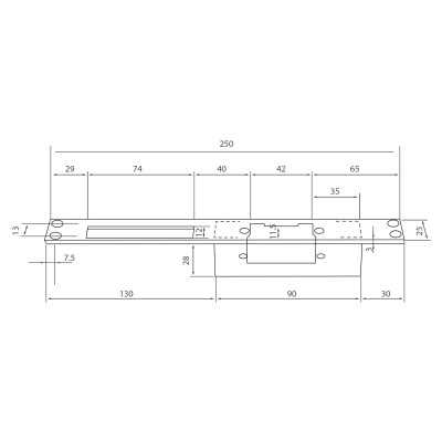 Abreportas oéctrico Para porta simples Modo abertura Fail Safe (NC)-YS-132NC