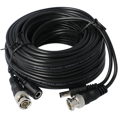 Cabo RG59 combinado coaxial + energia DC de 10 m-A-CCTV A-COAXIAL-10M-A-CCTV A-COAXIAL-10M